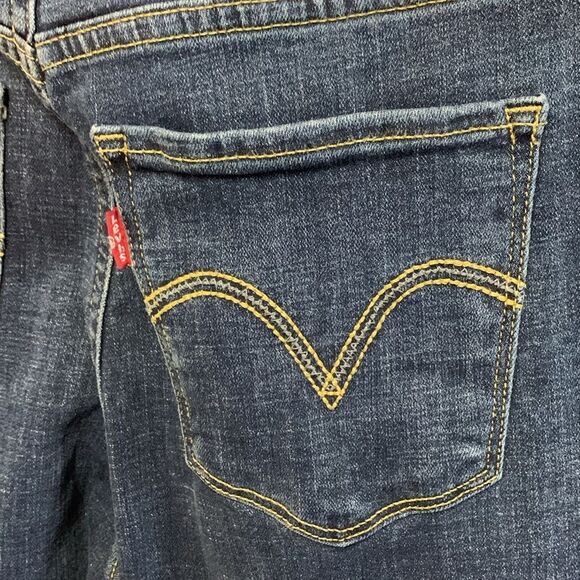 Levi’s Classic Straight Blue Mid-Rise Faded Straight Leg Jeans Size 28 - Picture 8 of 12